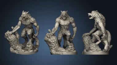 3D model Humble Dungeons and Cities BSG The Werewolf (STL)