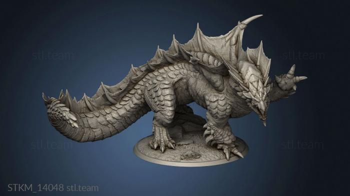 3D model Lord the Brown Dragon Adult (STL)