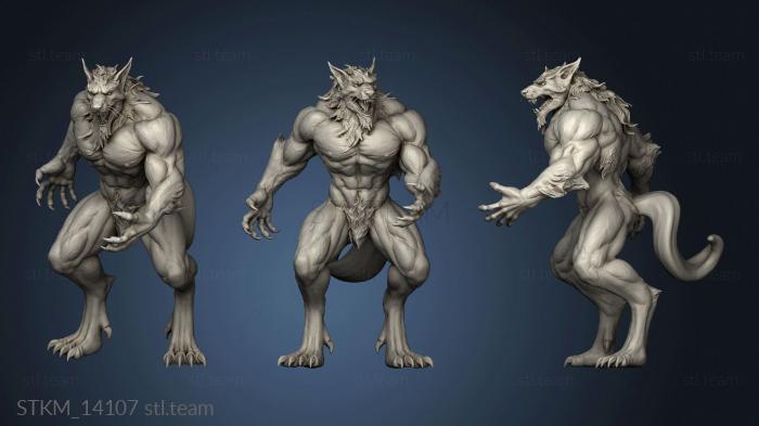 3D model garou Werewolf (STL)