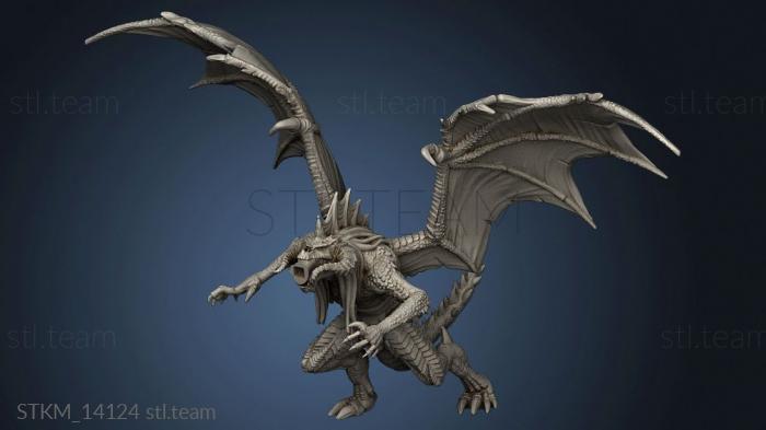 3D model Hour Demons Draconic Demon Black Breath Attack (STL)