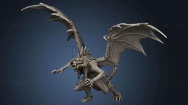 3D model Hour Demons Draconic Demon Black Breath Attack (STL)