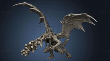 3D model Hour Demons Draconic Demon Black Breath Attack (STL)