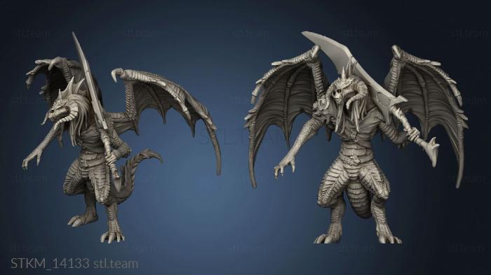 3D model Hour Demons Draconic Demon Black Longsword (STL)