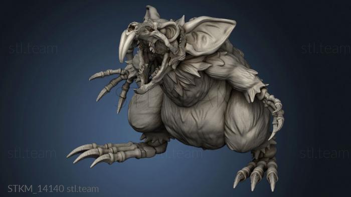 3D model Hour Demons Giant Rat Revenant Screaming (STL)