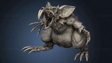 3D model Hour Demons Giant Rat Revenant Screaming (STL)