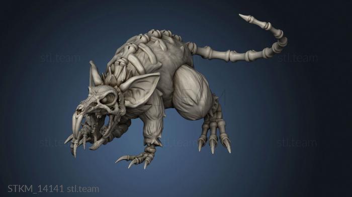 3D model Hour Demons Giant Rat Revenant Walking (STL)