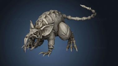 3D model Hour Demons Giant Rat Revenant Walking (STL)