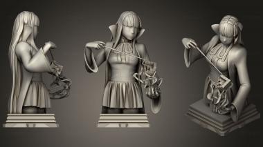 3D model Fate Grand Order Moon Cancer Class Chess Piece (STL)