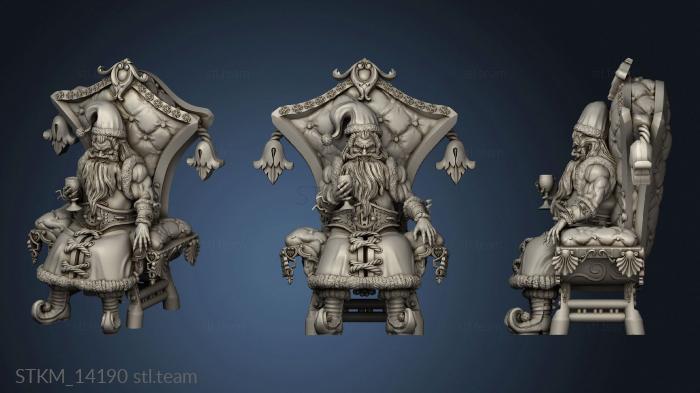 3D model ild Winter Holidays Wild Santa Claus Throne (STL)