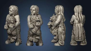 3D model Indians child pup (STL)