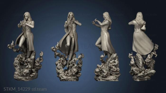 3D model Scarlet witch statue Marvel Comics Dynamic (STL)