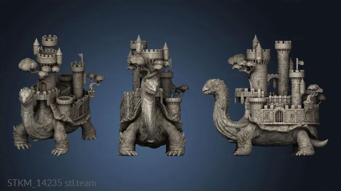 3D model Fantasy Crusade Darkness Tortoise figures Gul Trot Fortress Back Little (STL)