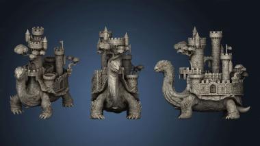 3D model Fantasy Crusade Darkness Tortoise figures Gul Trot Fortress Back Little (STL)