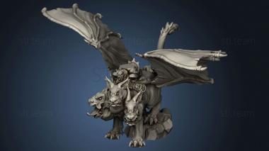 3D model warp zagreb the heinous cerberus rider (STL)