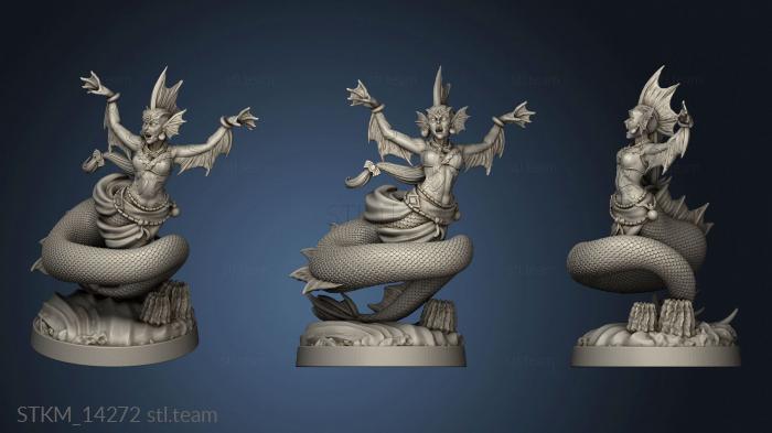 3D model Shark God Merfolk Spellcaster (STL)