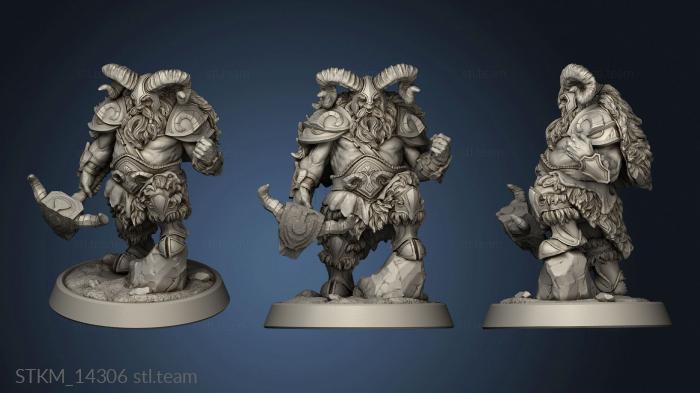 3D model Wodengar Clan Weregoat Humanoid (STL)