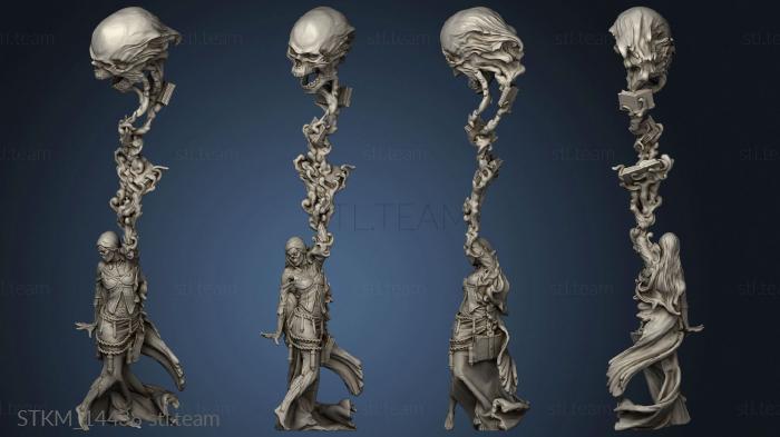 3D model Lich Female Empress the Undead M Thicker for yes Spell Mesh (STL)