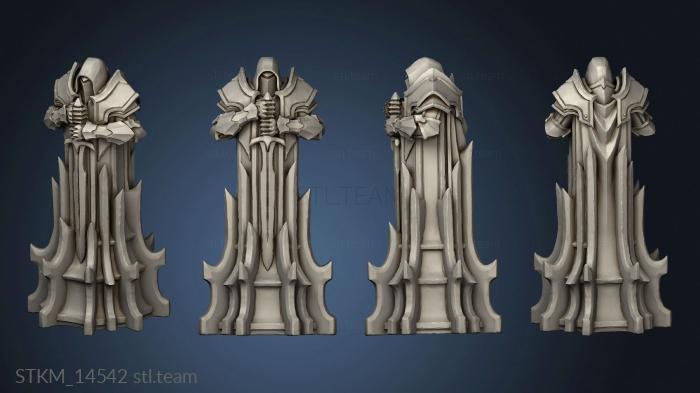 3D model Paladin Chess White pawn (STL)