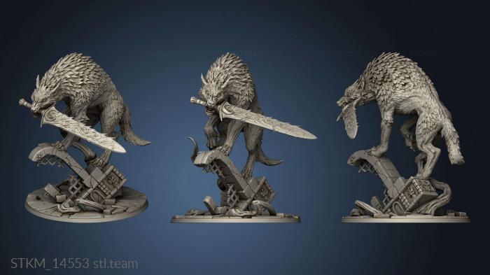 3D model Old Wolf Fenrir Requiem Demon Hunters (STL)