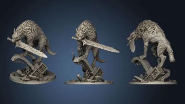 3D model Old Wolf Fenrir Requiem Demon Hunters (STL)