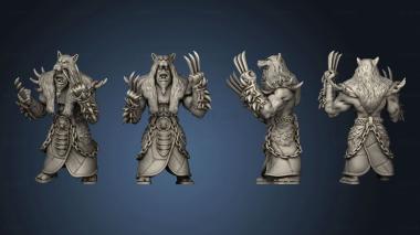 3D model Orc Tribe Forge Shaman Wolverine Rc wolf (STL)