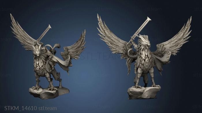 3D model Lord Calian on Winged Hippollyon Wing (STL)