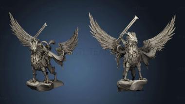 3D model Lord Calian on Winged Hippollyon Wing (STL)