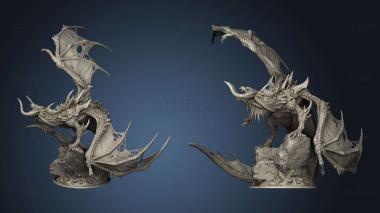 3D model LOTP dark dragon black dragon back legs (STL)