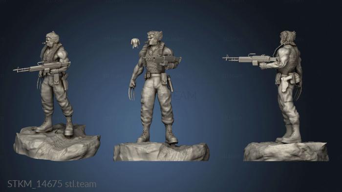 3D model LOGAN SOLDIER HUBER AMETRALLADORA (STL)