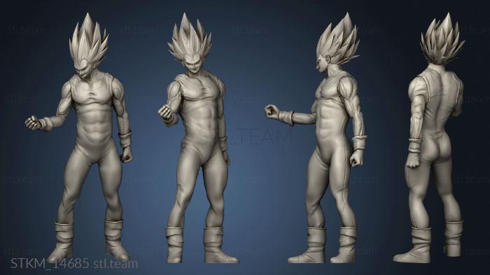 3D модель Майн Вегета из Dragon Ball (STL)