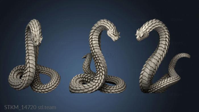 3D model Maneaters Nagarots Giant Snake (STL)