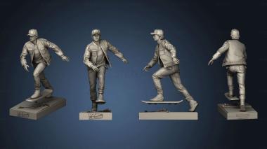 3D model Marty Mcfly Back (STL)