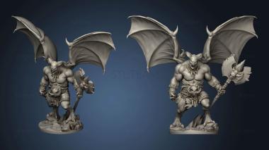 3D model Epic Demonic Bosses Axaroth Hellbringer BIG Big Demon Axe (STL)