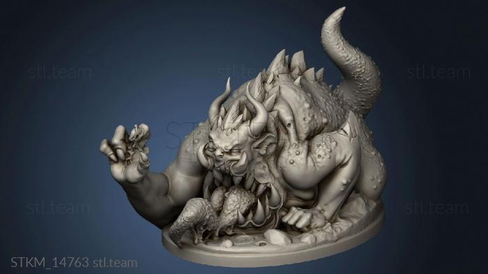 3D model Epic Demonic Bosses Vastyath Swamp Devourer Big demon (STL)