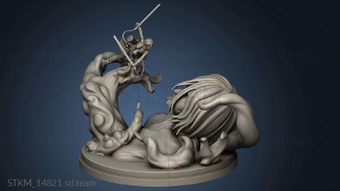 3D model Mikasa Ackermann Titan Annie Diorama John Ken WIRE FIN (STL)