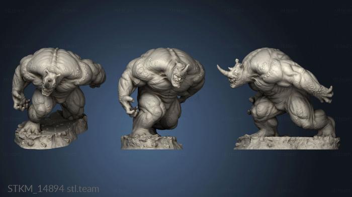 3D model Rhino Statue Spider Man (STL)