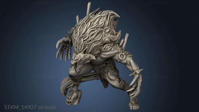 3D model Monster Overlord fairy tales Big Bad Wolf (STL)