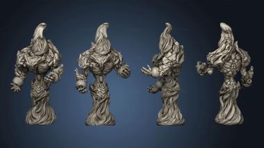 3D model advanced Archive Throwback ly Fire Golem Fireball (STL)