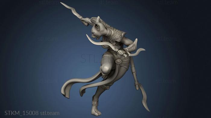 3D model Egypt Bastet Warriors Gods Warrior (STL)