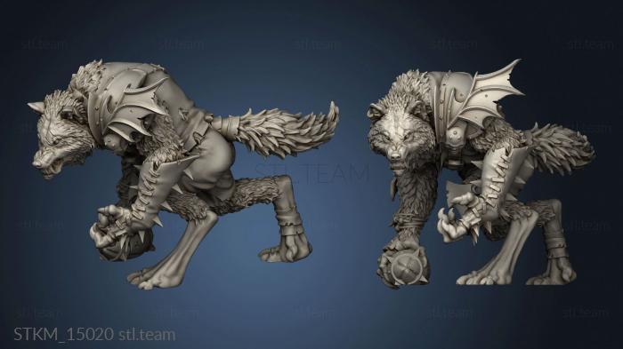 3D model Necromantic Undead Werewolves Star Wolf ALT (STL)