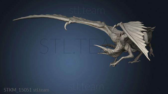 3D model Undead Blood Sucker Dragon (STL)