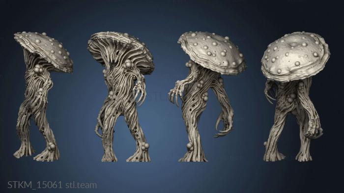 3D model Nightmare Grotto Fungi Mushroom Men warriors (STL)