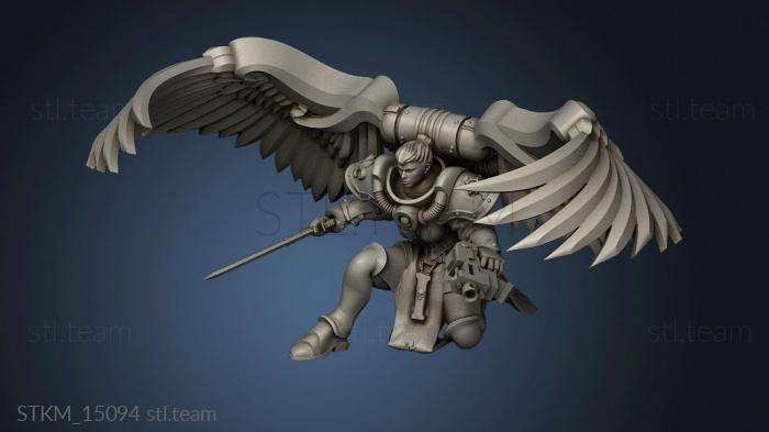 3D model Battle Sisters Assault Sisters For Grimdark Future Flat (STL)