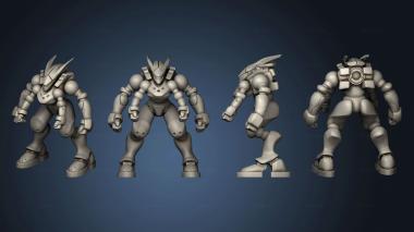 3D model CYBER MECHA modular cybersuit magnet (STL)