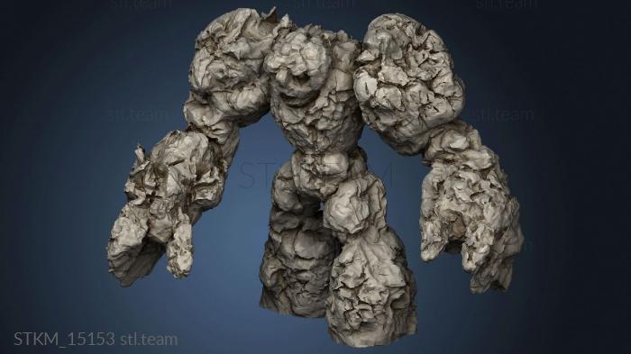 Omnioji From Thingiverse Rock Elemental stone golem