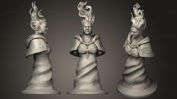 3D модель Шахматная фигура Queen Lina Dota 2 (STL)