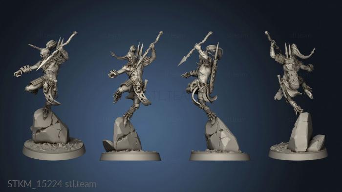 3D model Orc Warband Male Javelins (STL)