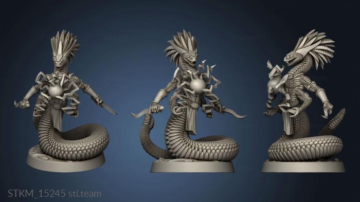 3D model The Gunslinger Rattlers Adept Snake Mage (STL)