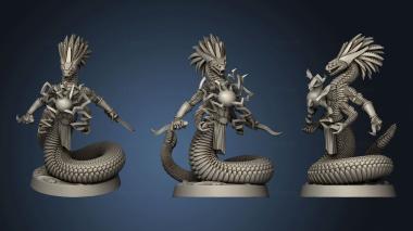 3D model The Gunslinger Rattlers Adept Snake Mage (STL)