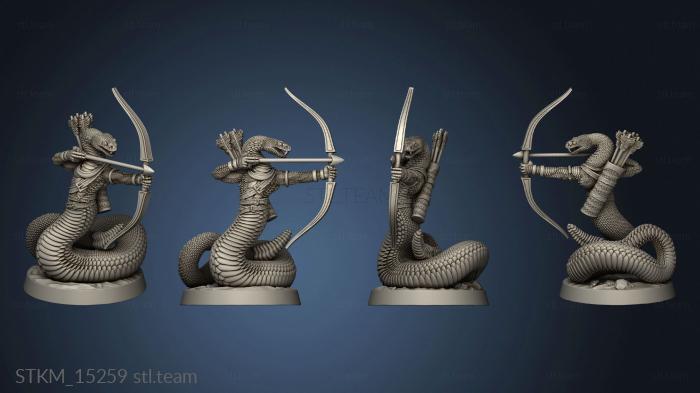 3D model The Gunslinger Rattlers Slither Snake Archer (STL)